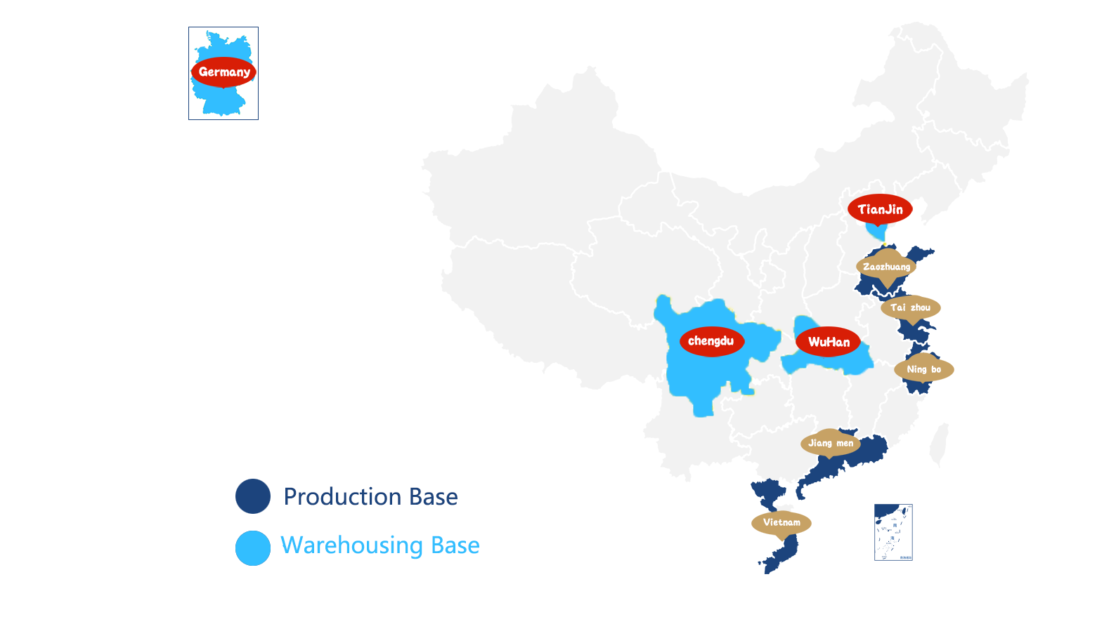 中国营销网络分布图